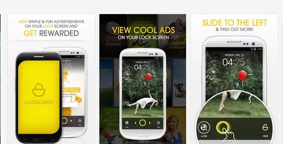 Android Apps which offers money payment for its usersLatteScreen