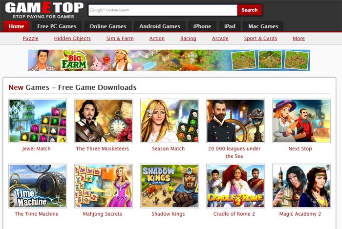 02 Gametop.com Free PC Games for Download Play Free Games